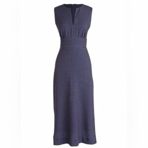 🎄 J. Crew Long sheath dress in dotted 365 crepe